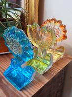 3 glazen bloemen van SEA Glasbruk Kosta Sweden 70s, Antiek en Kunst, Antiek | Glas en Kristal, Ophalen of Verzenden