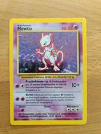 Duitse Pokémonkaart Mewtu (Mewtwo) 10/102 Base set holo, Ophalen of Verzenden, Gebruikt, Losse kaart