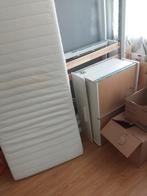 Bed en hout, Huis en Inrichting, Ophalen, Gebruikt, 90 cm, Eenpersoons