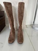 Suede laarzen, Hoge laarzen, Scavesti, Beige, Ophalen of Verzenden