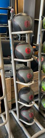 Reebok 1-5 kg medicine ballen gewicht bal incl rek, Ophalen, Gebruikt, 1-5 kg, Gewicht ballen