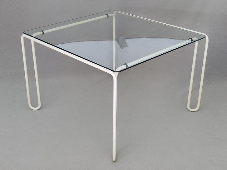 salontafel buizenframe postmodern, Verzamelen, Retro, Huis en Inrichting, Ophalen
