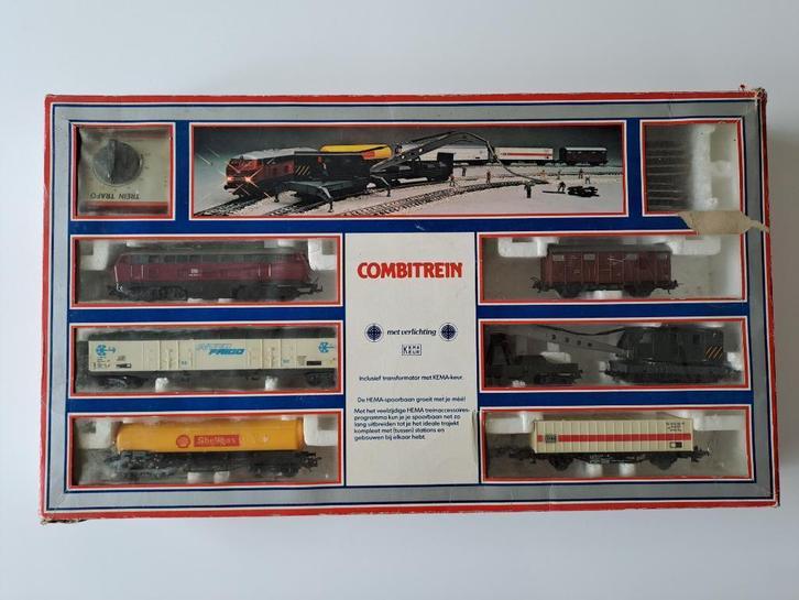 Lima/HEMA Combitrein 1981, Hobby en Vrije tijd, Modeltreinen | H0, Gebruikt, Treinset, Gelijkstroom, Lima, Analoog, Ophalen of Verzenden