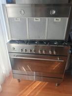M-system gasfornuis 6 pits met afzuigkap, Witgoed en Apparatuur, Fornuizen, Ophalen, 60 cm of meer, Gas, Vrijstaand