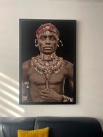 Geweven wandtapijt Samburu man, groot format van MondiArt, Huis en Inrichting, Ophalen, Overige typen, Zo goed als nieuw, 75 tot 100 cm
