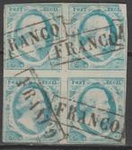 Extra Zeldzaam Nederland NVPH 1 Blok van 4 CW €4000,00+++++, Ophalen of Verzenden, T/m 1940