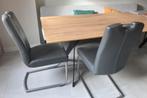 6 leren eetkamerstoelen als nieuw, Ophalen, Modern strak, Leer, Zo goed als nieuw