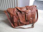 BAG2BAG grote bruin leren tas als nieuw, Sieraden, Tassen en Uiterlijk, Tassen | Schoudertassen, Ophalen of Verzenden, Zo goed als nieuw