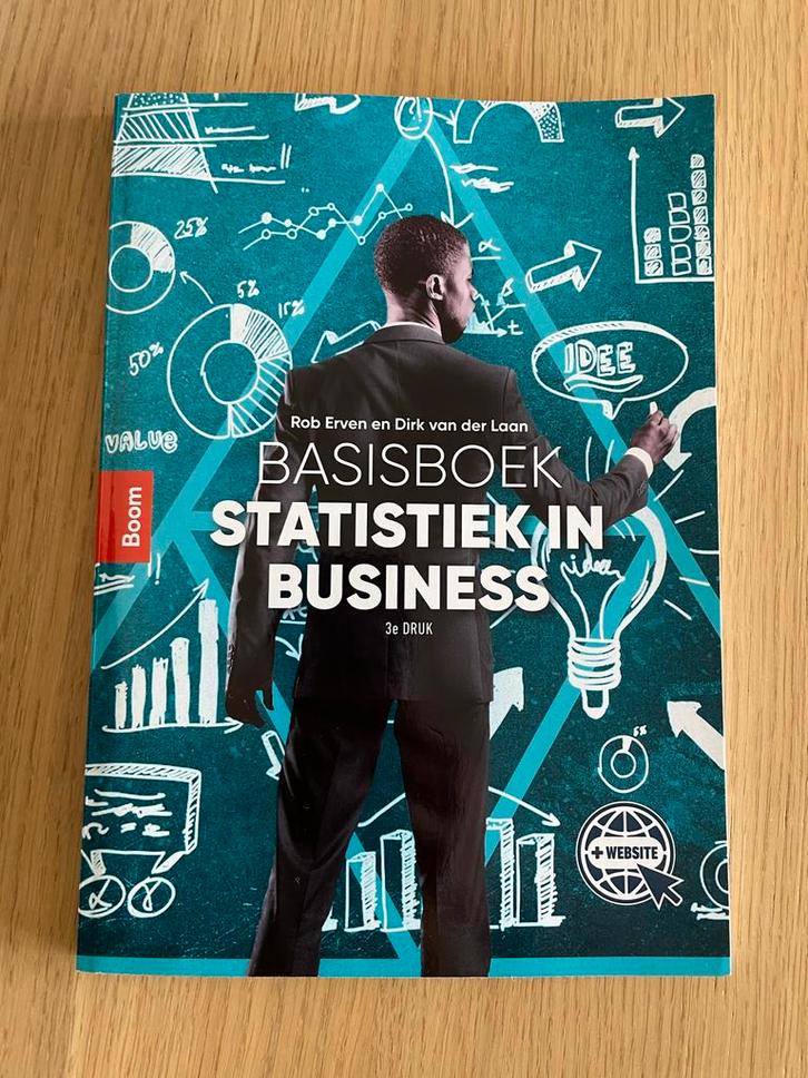 Basisboek Statistiek in Business 3e druk, Boeken, Studieboeken en Cursussen, Zo goed als nieuw, HBO, Beta, Ophalen of Verzenden