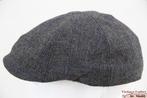 Flatcap Platte pet Hawkins grijs voorgevormd 59 en 60 Nieuw, 60 cm (XL, 7½ inch) of meer, Nieuw, Ophalen of Verzenden, Pet