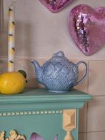 vintage wade england barbotine theepot fruit blauw, Antiek en Kunst, Ophalen of Verzenden