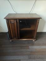 Vintage TV Meubel - bruin hout, Ophalen, Gebruikt, 50 tot 100 cm, Minder dan 100 cm