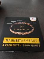 Magnetische goudkleurige armband, Sieraden, Tassen en Uiterlijk, Armbanden, Ophalen of Verzenden, Nieuw, Goud, Staal