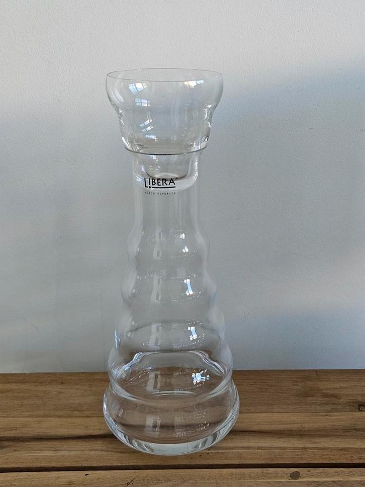 Libera Crystalex Karaf met Glas - Vladimir Klein Design, Huis en Inrichting, Woonaccessoires | Vazen, Zo goed als nieuw, Wit, Minder dan 50 cm