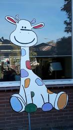 Geboortebord Giraffe ipv standaard Geboorte Ooievaar., Ophalen of Verzenden, Zo goed als nieuw, Geboortebord