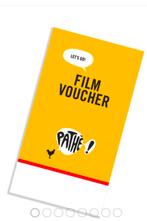 Pathe filmvoucher twv 15,- (code), Tickets en Kaartjes, Filmkaartjes, Eén persoon, Vrijkaartje alle films