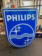 PHILIPS oude reclame lichtbak XL, Gebruikt, Ophalen of Verzenden, Lichtbak of (neon) lamp