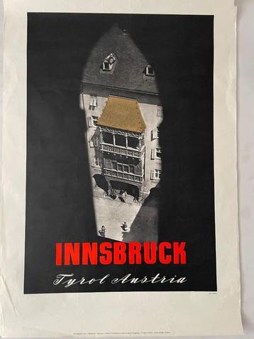 TOP Poster Insbruck, "Huis met gouden dak" plm 1960. beschikbaar voor biedingen