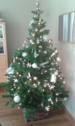 Kerstboommand haardhoutmand van wilgentenen, vierkant, Ophalen of Verzenden, Gebruikt