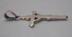 Zilveren kruis hanger nr.1304, Verzenden, Zo goed als nieuw, Kruis of Symbool, Zilver