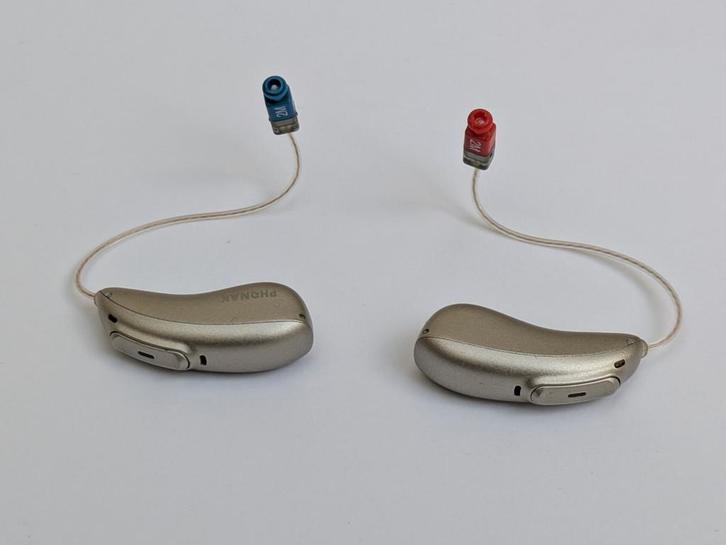 Phonak hoortoestellen M50 links en rechts, met oplader, Diversen, Verpleegmiddelen, Gebruikt, Ophalen of Verzenden