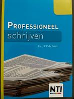 Professioneel Schrijven - Dr. J.F.P. de Smit - NTI, Boeken, Studieboeken en Cursussen, Ophalen of Verzenden, Zo goed als nieuw