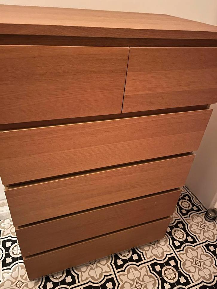 Malm ladekast van ikea, Huis en Inrichting, Kasten | Ladekasten, Gebruikt, Minder dan 100 cm, 100 tot 150 cm, 25 tot 50 cm, Overige houtsoorten