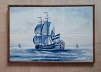 Tegel tableau 45/30cm Delftsblauw, Verzamelen, Scheepvaart, Ophalen of Verzenden, Zo goed als nieuw