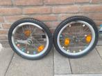 fiets wielen set 16 inch met banden, Ophalen of Verzenden, Zo goed als nieuw
