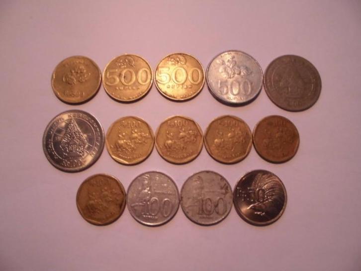 14 munten Indonesie 500,100,50 rupiah 1971/2003, Postzegels en Munten, Munten | Azië, Setje, Zuidoost-Azië, Ophalen of Verzenden