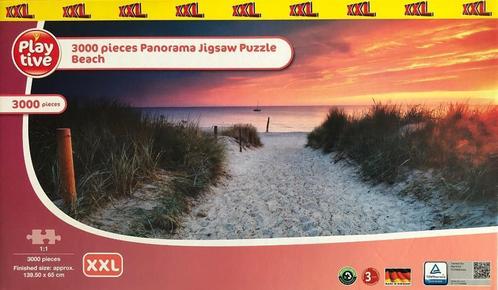 Mooie panorama legpuzzel van 3000 stukjes (strand), Hobby en Vrije tijd, Denksport en Puzzels, Zo goed als nieuw, Legpuzzel, Meer dan 1500 stukjes