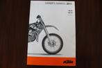 KTM 85 SX 105 SX 2011 owner's manual  sx85 sx105, Ophalen of Verzenden, Suzuki