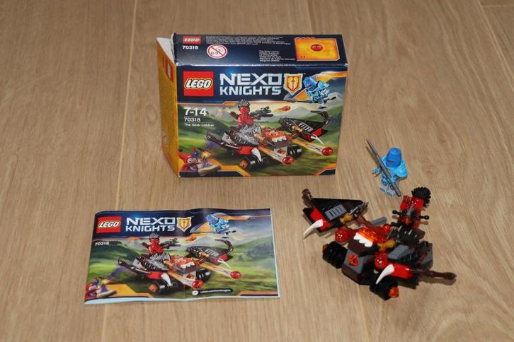 LEGO NEXO KNIGHTS De Globwerper 70318 The Glob Lobber ZGAN, Kinderen en Baby's, Speelgoed | Duplo en Lego, Zo goed als nieuw, Lego