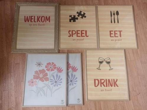 Grote lijsten posters, feest/bruiloft/jubileum, welkomstbord, Huis en Inrichting, Woonaccessoires | Lijsten, Zo goed als nieuw