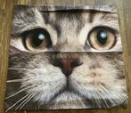 Kussenhoes kat, Huis en Inrichting, Woonaccessoires | Kussens, Ophalen of Verzenden, Nieuw, Bruin, Vierkant
