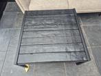 Robuuste salontafel staal & hout, Huis en Inrichting, Ophalen, Gebruikt, 100 tot 150 cm, 50 tot 100 cm