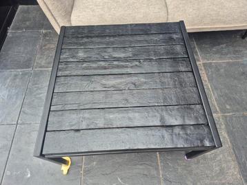 Robuuste salontafel staal & hout  beschikbaar voor biedingen