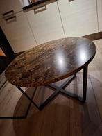 Marmer look salontafel, Gebruikt, 100 tot 150 cm, Minder dan 50 cm, Rechthoekig