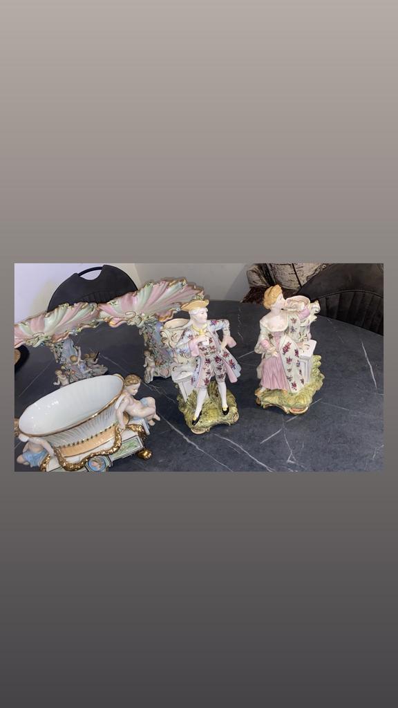 meissen porselein set, Antiek en Kunst, Kunst | Beelden en Houtsnijwerken, Ophalen of Verzenden