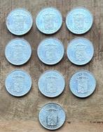 10 hele mooie guldens 1939 Wilhelmina, Ophalen, 1 gulden, Setje, Zilver