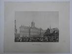 litho feest aanbieden nieuwe haring Paleis Amsterdam, 1825, Antiek en Kunst, Kunst | Etsen en Gravures, Verzenden