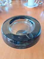 Vintage dikwandige groen glazen asbak van Copier Leerdam, Ophalen of Verzenden