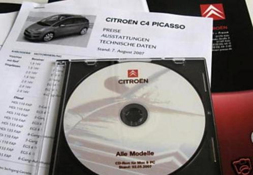 Persmap van Citroen "alle modellen" + cd van 02-05-2007, Boeken, Auto's | Folders en Tijdschriften, Zo goed als nieuw, Citroën