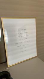 Gouden fotolijst, Ophalen, Zo goed als nieuw, Metaal of Aluminium, Minder dan 50 cm
