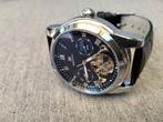 Prachtig vintage-stijl mechanisch tourbillon herenhorloge., Sieraden, Tassen en Uiterlijk, Horloges | Heren, Overige merken, Leer