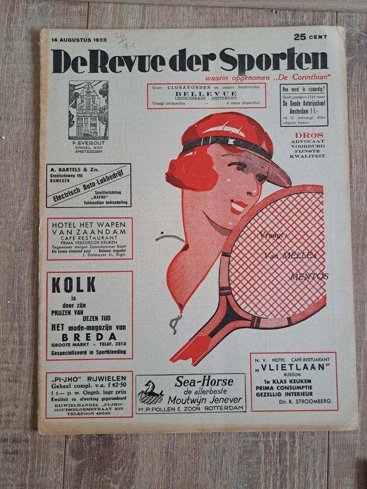 De Revue der Sporten - 5 Tijdschriften 1933, Boeken, Tijdschriften en Kranten, Gelezen, Sport en Vrije tijd, Ophalen of Verzenden