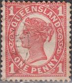 Australië -1.14- 1896- Queensland - Koningin Victoria, Postzegels en Munten, Postzegels | Oceanië, Verzenden, Gestempeld