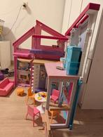 Barbie Malibu Huis - Speelplezier!, Ophalen of Verzenden, Zo goed als nieuw, Poppenhuis