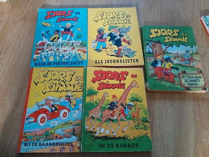 Sjors en Sjimmie Vintage Stripboeken - 5 stuks, Boeken, Stripboeken, Ophalen of Verzenden