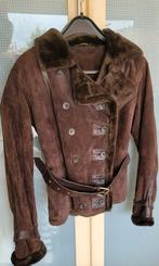 Leren Suède jas, Ophalen of Verzenden, Zo goed als nieuw, Maat 38/40 (M), Zwart